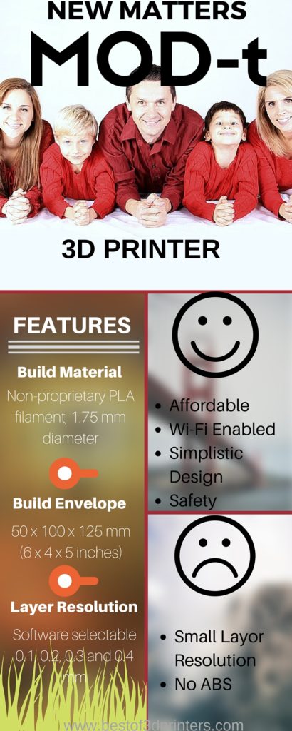 The New Matter MOD-t 3D Printer Features